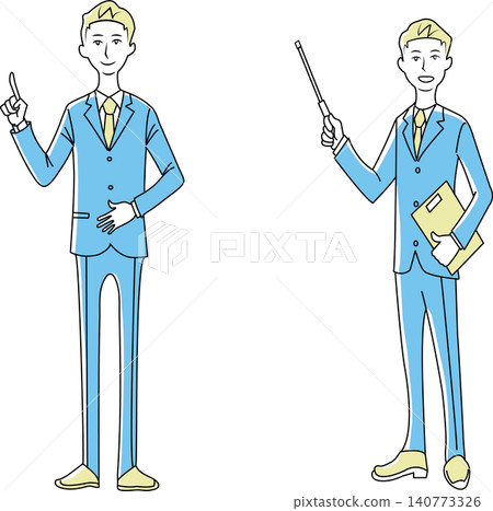 Businessman's pose (full body) Businessman's pose (full body) 140773326