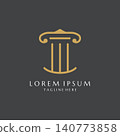 Justice Law Logo Template Vector Illustration 140773858