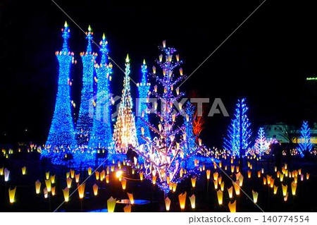Illumination Sagae City 140774554