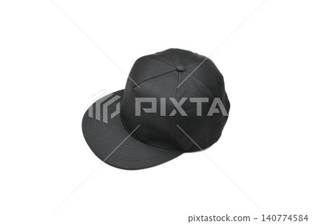 A black cap with a flat brim A black cap with a flat brim 140774584