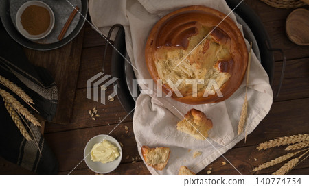 Traditional fogaca cake Traditional fogaca cake 140774754