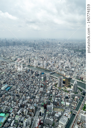 Aerial view of central Tokyo cityscape in Japan Aerial view of central Tokyo cityscape in Japan 140774859