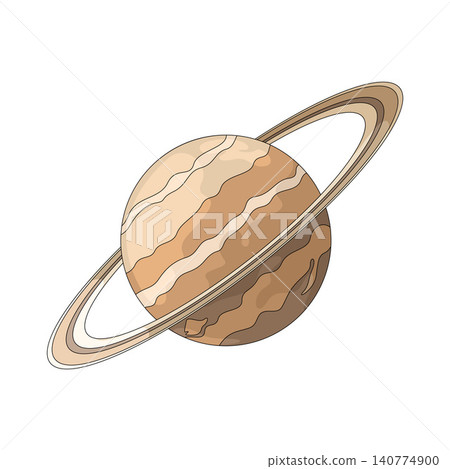 Illustration of Saturn Illustration of Saturn 140774900