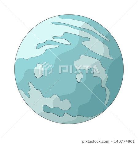 Illustration of Uranus Illustration of Uranus 140774901