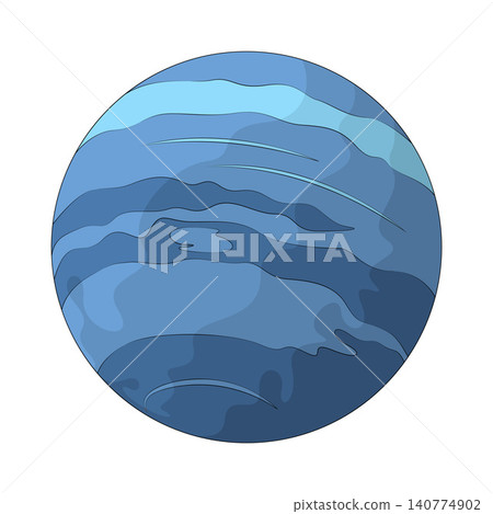 Illustration of Neptune Illustration of Neptune 140774902
