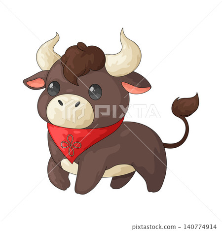 Illustration of Ox Chinese zodiac 140774914