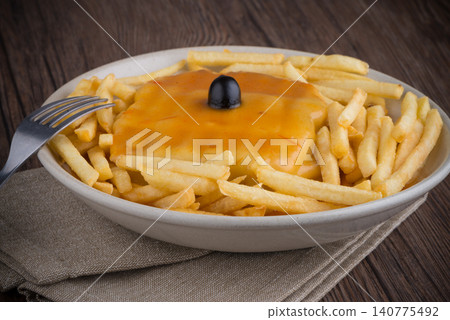 Francesinha on plate Francesinha on plate 140775492