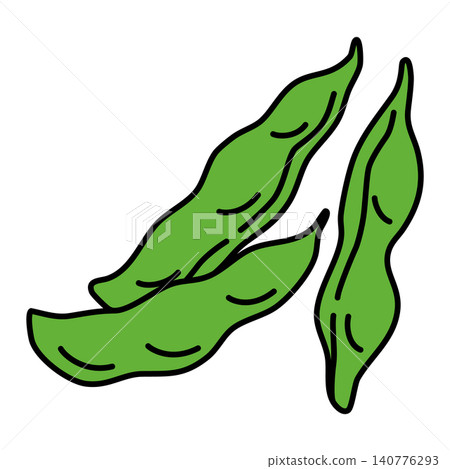 毛豆的矢量圖解 毛豆的矢量圖解 140776293