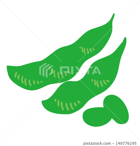 毛豆的向量圖,包括豆莢和豆子。 毛豆的向量圖,包括豆莢和豆子。 140776295