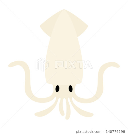 Simple and cute squid vector illustration Simple and cute squid vector illustration 140776296