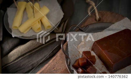 Marmalade in saltwater crackers Marmalade in saltwater crackers 140776362