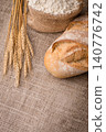 Rustic bread and wheat 140776742