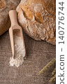 Rustic bread and wheat 140776744