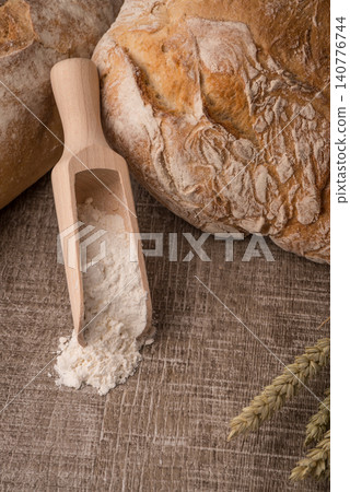 Rustic bread and wheat Rustic bread and wheat 140776744