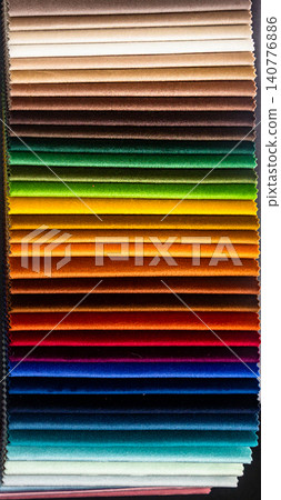 Colorful velvet pattern swatches Colorful velvet pattern swatches 140776886
