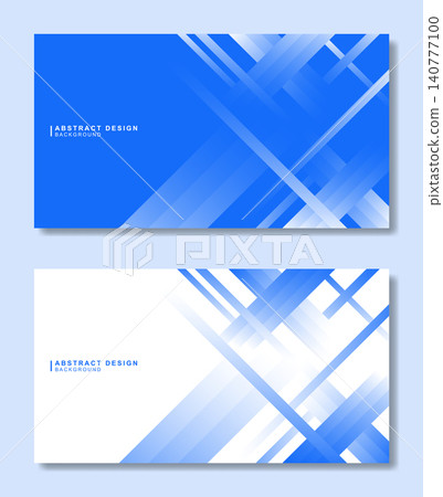 Abstract geometric background set with intersecting blue and white diagonal lines. Abstract geometric background set with intersecting blue and white diagonal lines. 140777100