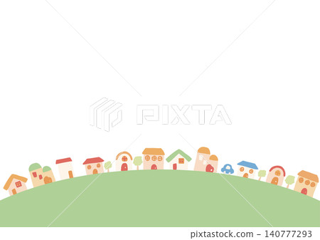 一幅輕鬆現代的街景插圖 140777293