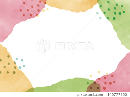 Watercolor colorful frame illustration Watercolor colorful frame illustration 140777300
