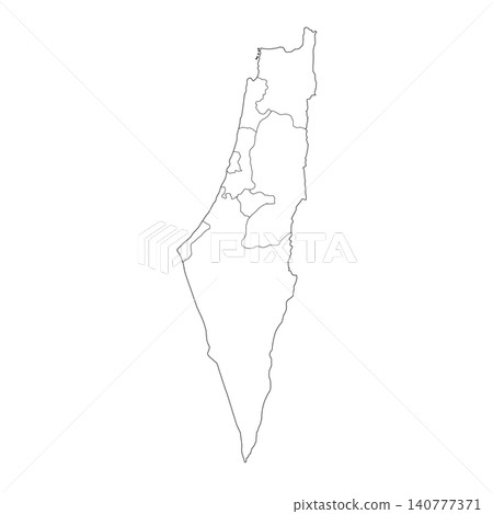 Outline israel map 140777371