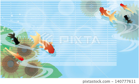 Cool Japanese style background in summer Cool Japanese style background in summer 140777611
