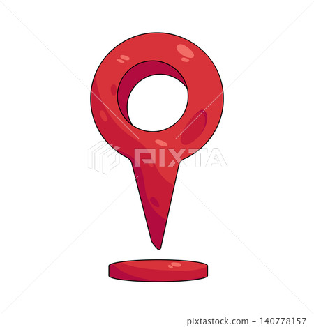 Illustration of location pin Illustration of location pin 140778157