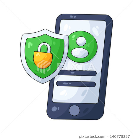 Illustration of Account protection 140778237