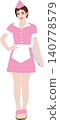 Simple illustrations of girls with no background. Themes include events, scenes, and fashion. Tribute 02. 140778579