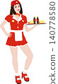 Simple illustrations of girls with no background. Themes include events, scenes, and fashion. Tribute 03. 140778580