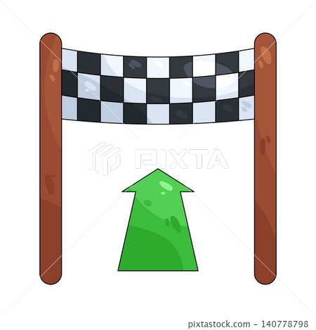 Illustration of finish line Illustration of finish line 140778798