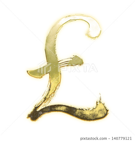 Golden brush pound, Alpha Channel Golden brush pound, Alpha Channel 140779121