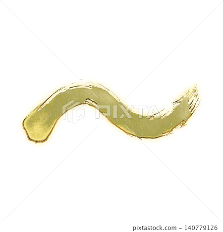 Golden brush tilde, alpha channel Golden brush tilde, alpha channel 140779126