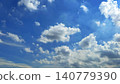 Blue sky with clouds background 140779390