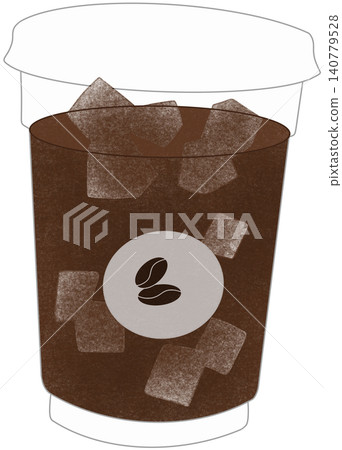 iced coffee in glass iced coffee in glass 140779528