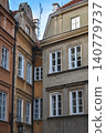 colorful tenements in the alley of the old town in Warsaw Poland 140779737