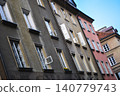 colorful tenements in the alley of the old town in Warsaw Poland 140779743