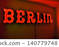 neon signboard on the wall light decoration 140779748