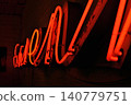 neon signboard on the wall light decoration 140779751