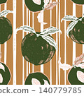 seamless pattern with fruits 140779785