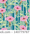 seamless pattern with flowers 140779787