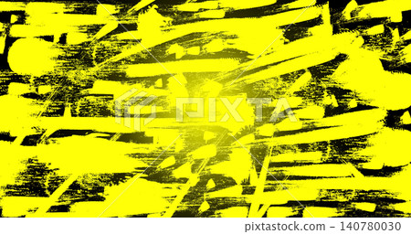 Abstract Yellow Grunge Brush Stroke Background Abstract Yellow Grunge Brush Stroke Background 140780030
