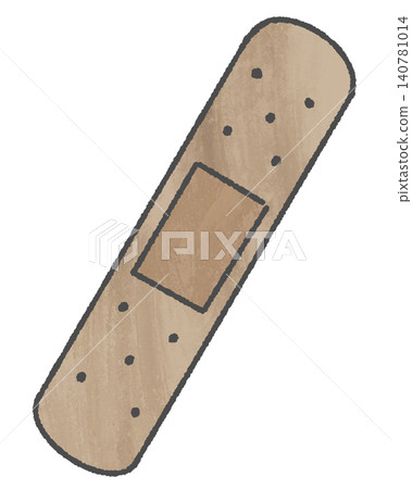 Simple illustration of a bandage (with outlines) Simple illustration of a bandage (with outlines) 140781014