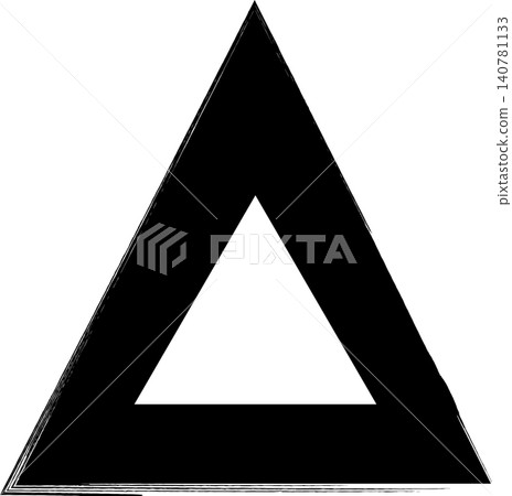 Triangle brush frames with triangle border layout 140781133