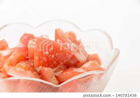 Tomato salad with sesame dressing Tomato salad with sesame dressing 140781436