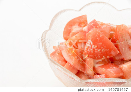 Tomato salad with sesame dressing Tomato salad with sesame dressing 140781437