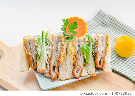White fish fry and tartar sauce sandwich White fish fry and tartar sauce sandwich 140782082