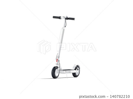 Blank white electric scooter with banner mockup png, transparent background, 3d rendering. Empty two-wheeled e-scooter for rent mock up cut out. Clear skooter for urban sidewalk mokcup template. Blank white electric scooter with banner mockup png, transparent background, 3d rendering. Empty two-wheeled e-scooter for rent mock up cut out. Clear skooter for urban sidewalk mokcup template. 140782210