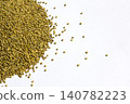 It is millet placed on a white background. 140782223