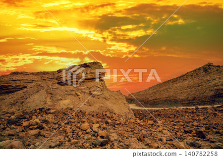 Makhtesh Ramon Crater in National park in Negev desert, Israel Makhtesh Ramon Crater in National park in Negev desert, Israel 140782258