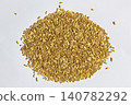 This is Khorasan wheat on a white background. 140782292