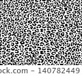 Print of skin of leopard, seamless pattern 140782449